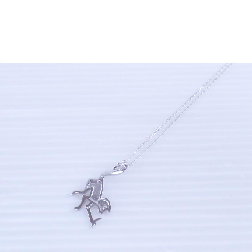K18WGダイヤネックレス0.03ct//ABランク/64