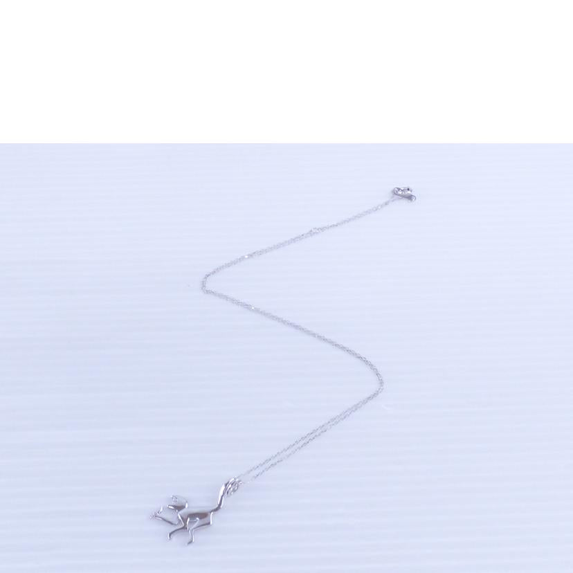 K18WGダイヤネックレス0.03ct//ABランク/64