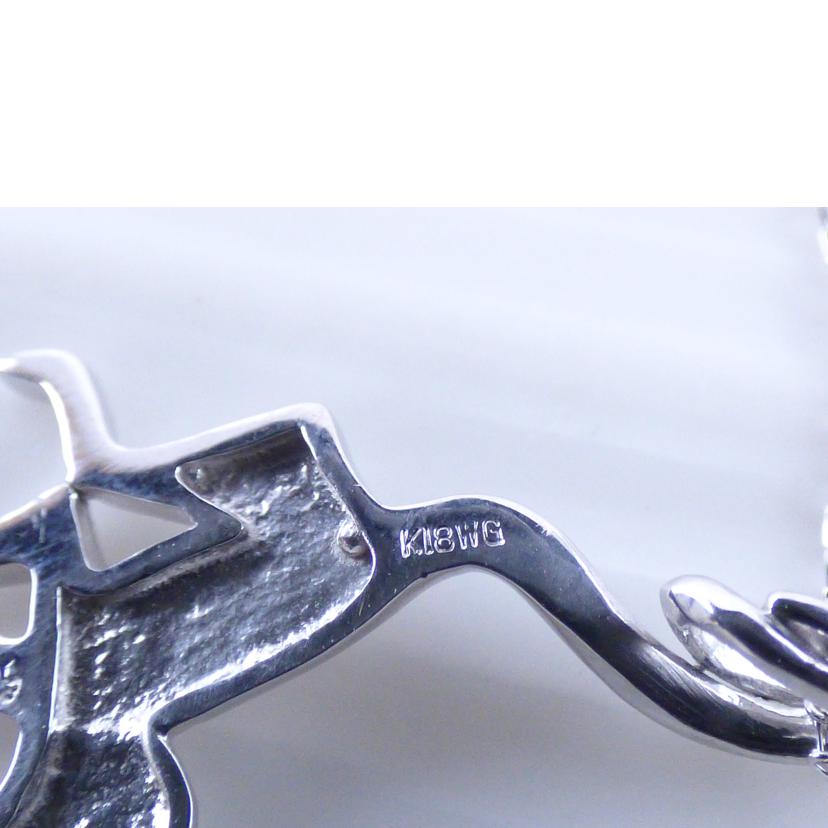 K18WGダイヤネックレス0.03ct//ABランク/64