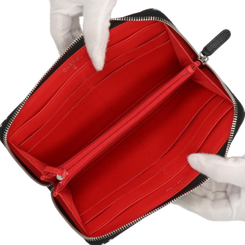 CHANEL シャネル/タイポグラフィマトラッセ/ラウンドZIP長財布 A//236*****/Aランク/93