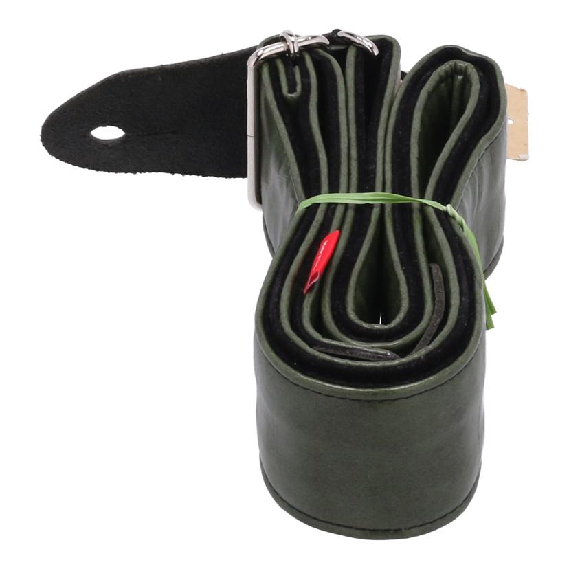 NAZCA STRAP ナスカ/ギターストラップ/GREEN LEATHER/119-12-037//-/Bランク/82