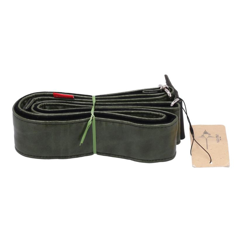 NAZCA STRAP ナスカ/ギターストラップ/GREEN LEATHER/119-12-037//-/Bランク/82