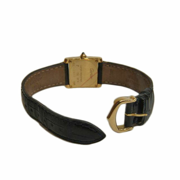 Cartier カルティエ/K18タンクフランセーズ/QZ/レザーベルト/W5000256//238*********/Aランク/92