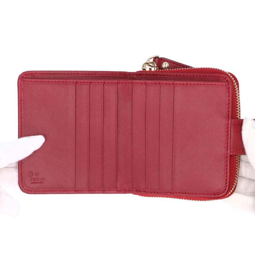 GUCCI グッチ/マイクログッチシマレザー2つ折り財布/449395//525***/Aランク/03