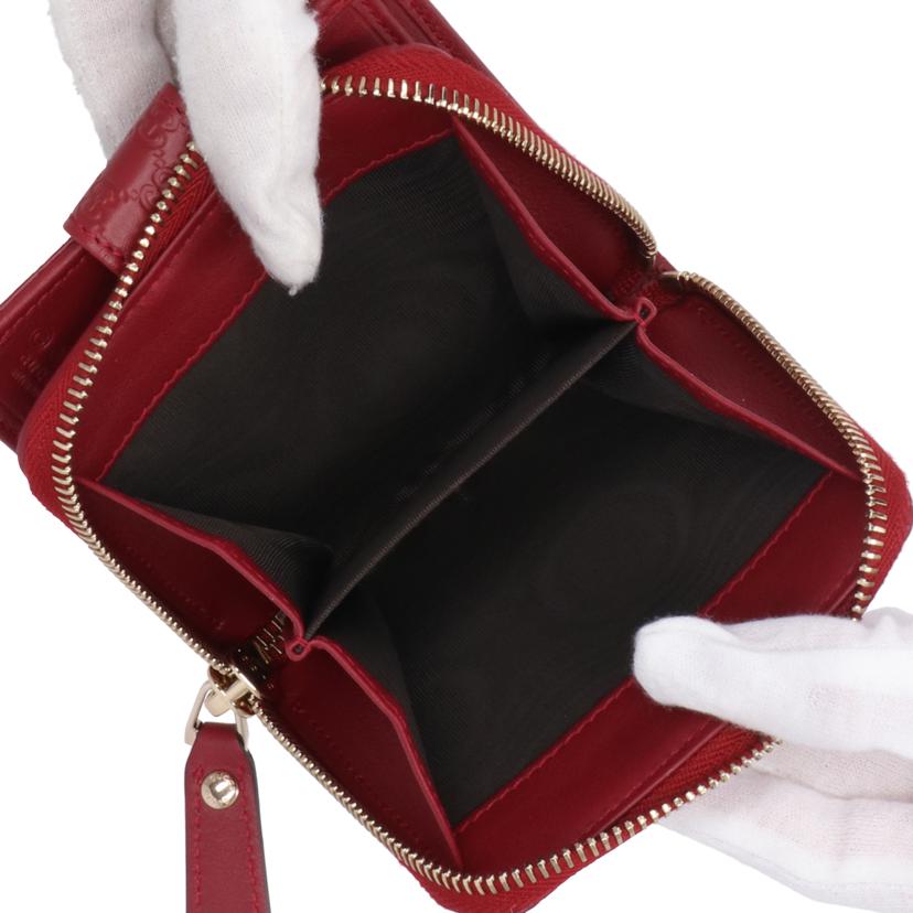 GUCCI グッチ/マイクログッチシマレザー2つ折り財布/449395//525***/Aランク/03