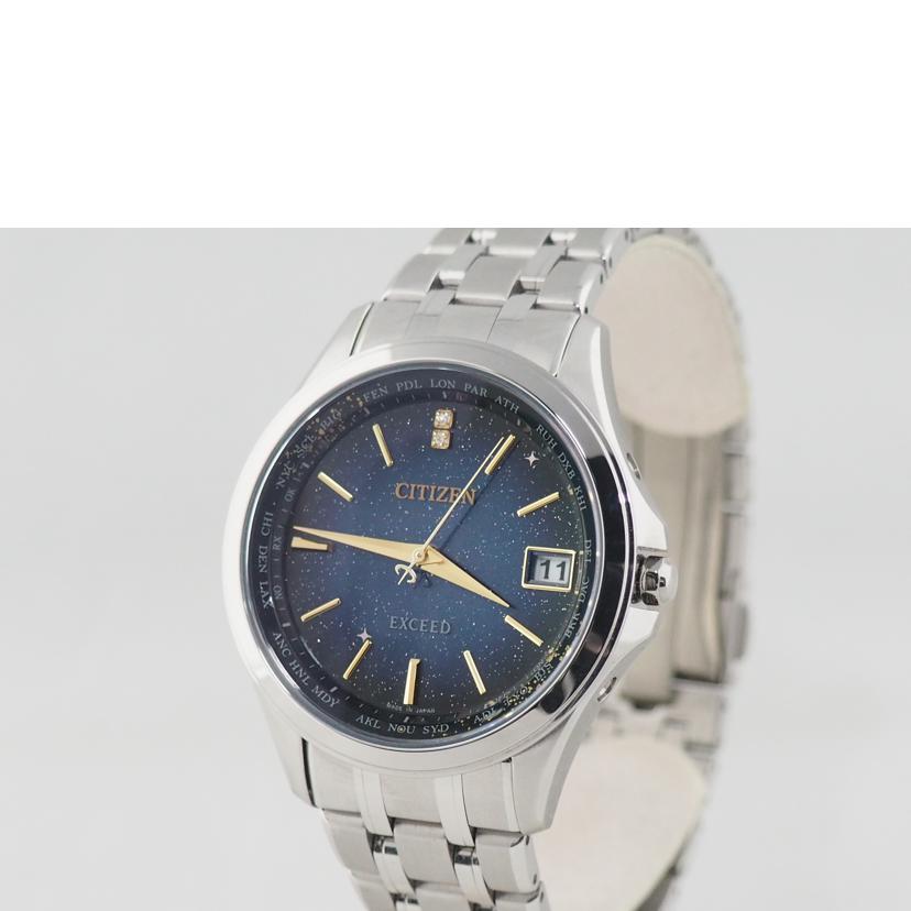 CITIZEN シチズン/EXCEED ダイレクトフライト 電波ソーラー/CB1080-61L//252******/Aランク/79