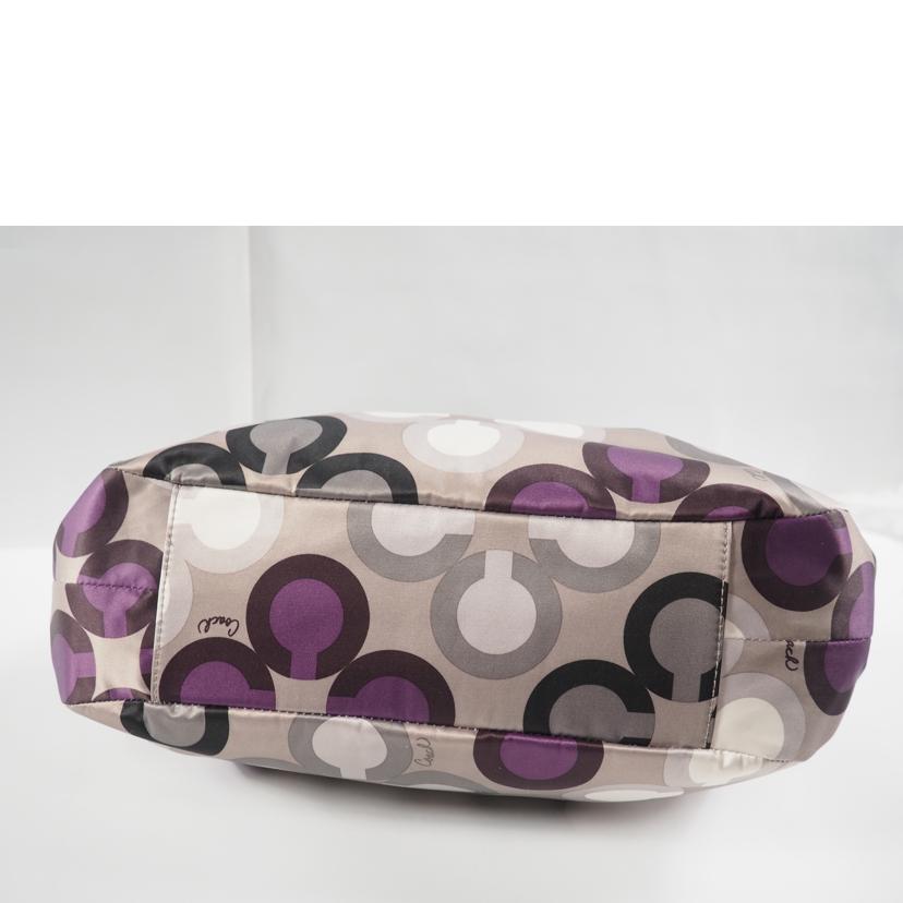 COACH コーチ/ショルダーバッグ/オプアート パテントレザー/マルチ黒/F19834//ABランク/79