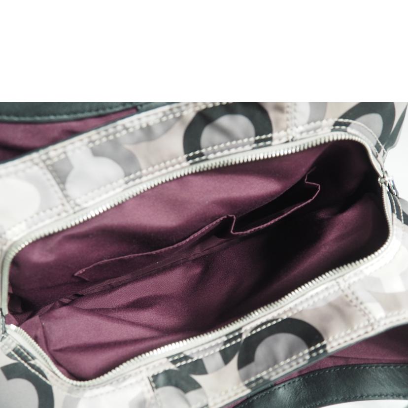 COACH コーチ/ショルダーバッグ/オプアート パテントレザー/マルチ黒/F19834//ABランク/79