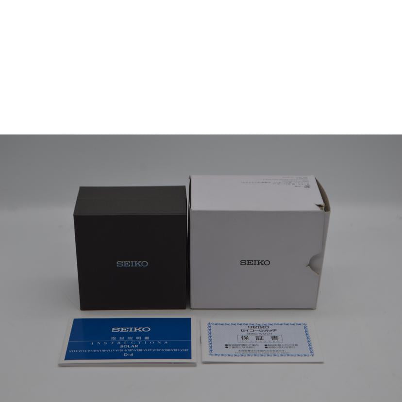 SEIKO セイコー/ヴィンテージデザインソーラーデイト/限定品/SZVE011//340***/ABランク/89