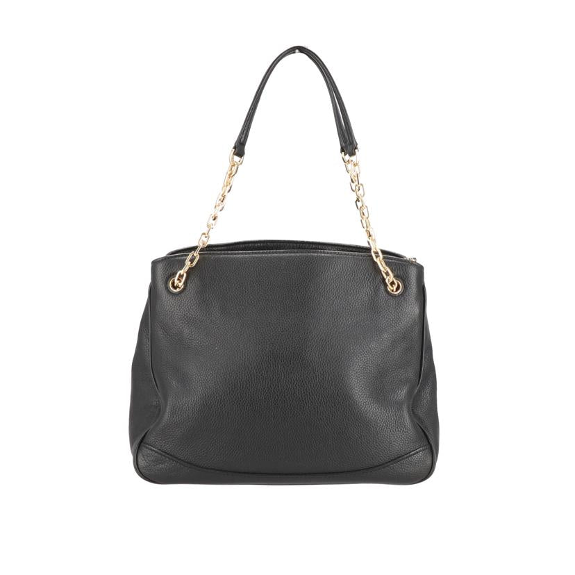 TORY BURCH トリーバーチ/レザーチェーントートバッグ/ブラック//ABランク/18