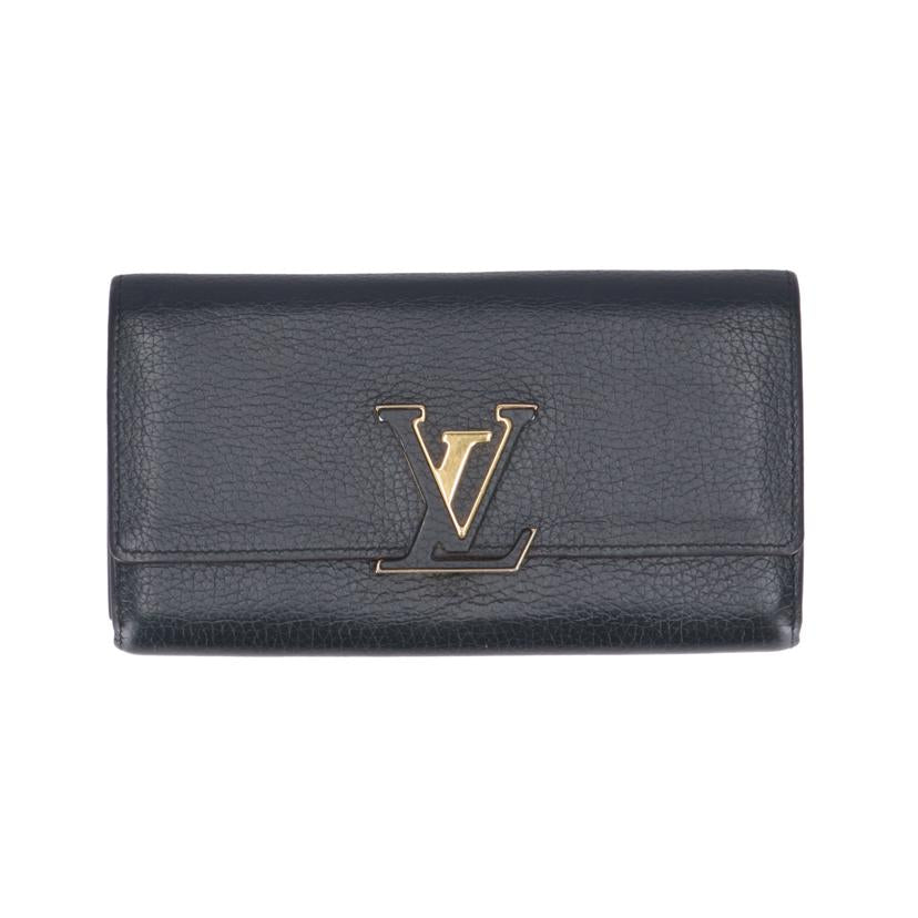 LV ルイ・ヴィトン/ポルトフォイユ カプシーヌ ノワール/M61248 //MI5***/ABランク/19