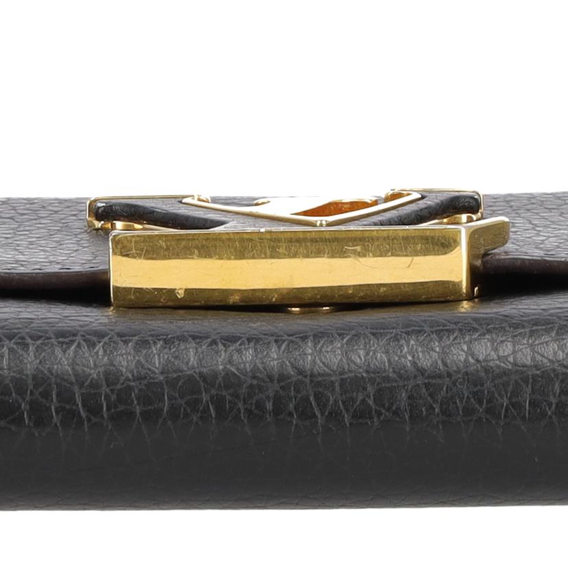 LV ルイ・ヴィトン/ポルトフォイユ カプシーヌ ノワール/M61248 //MI5***/ABランク/19