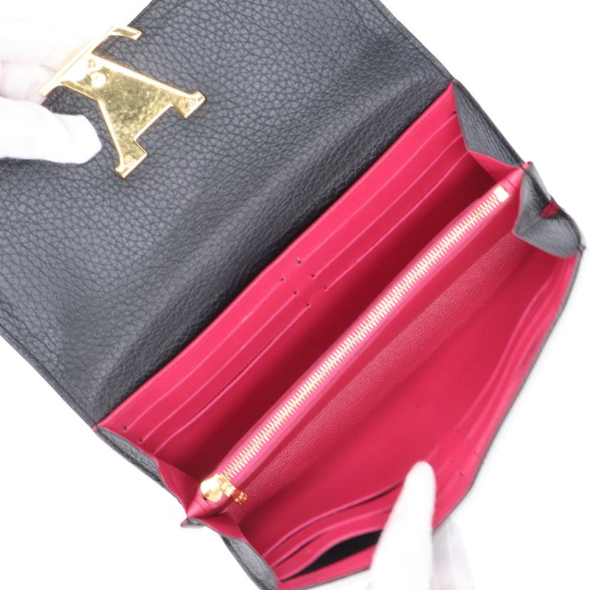 LV ルイ・ヴィトン/ポルトフォイユ カプシーヌ ノワール/M61248 //MI5***/ABランク/19