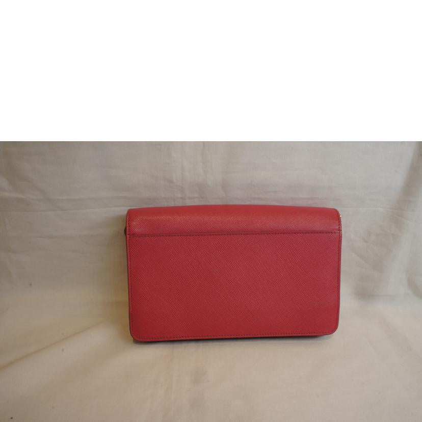 PRADA プラダ/サフィアーノレザーピンクショルダーウオレット/1M1437//Aランク/92