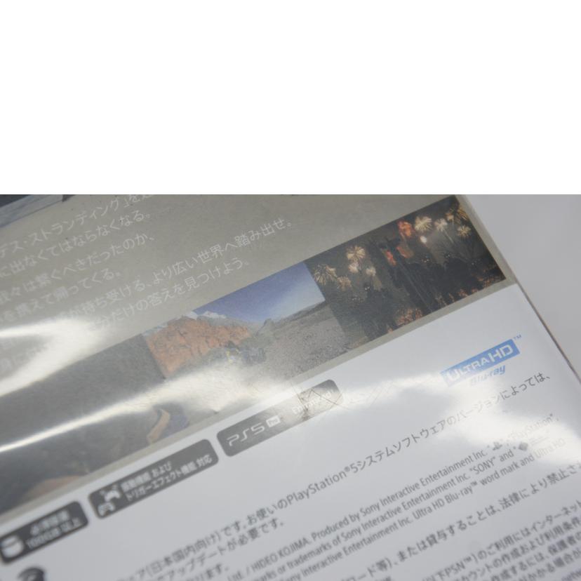 SIE ソニー・インタラクティブエンタテインメント/DEATH STRANDING 2:ON THE BEACH デス・ストランディング2/PS5//ABランク/05