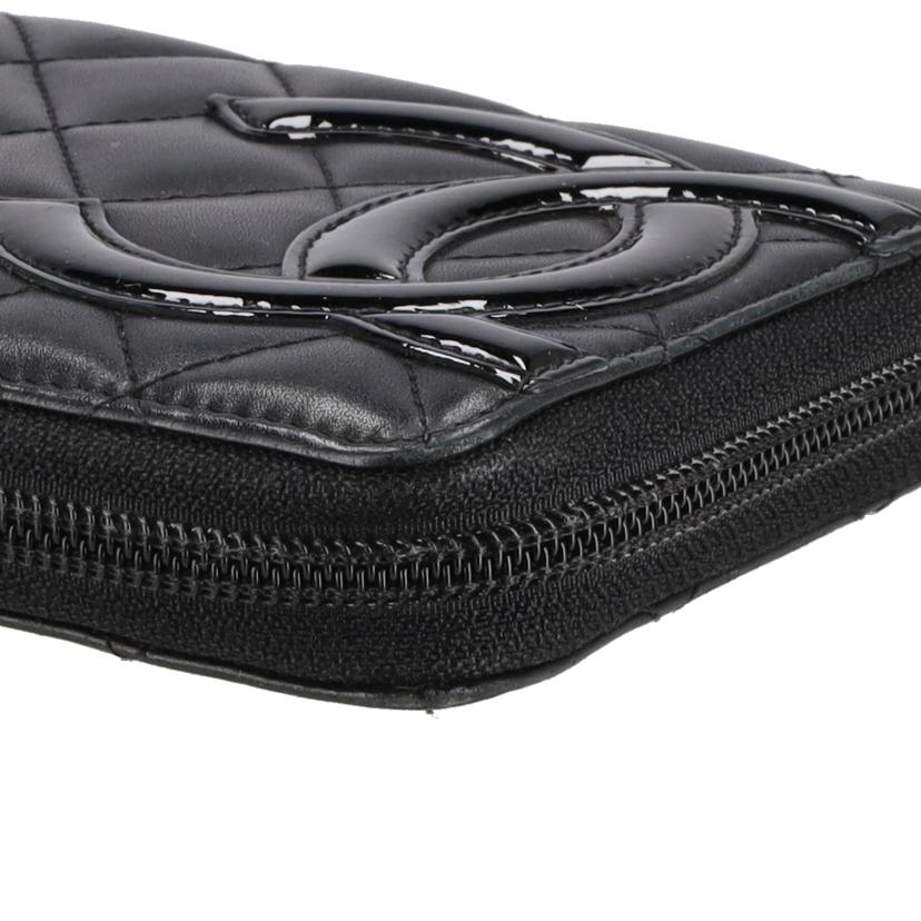 CHANEL シャネル/カンボンライン/ ラウンドZIP長財布 //162*****/Bランク/93