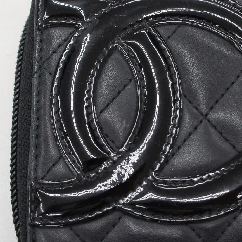 CHANEL シャネル/カンボンライン/ ラウンドZIP長財布 //162*****/Bランク/93