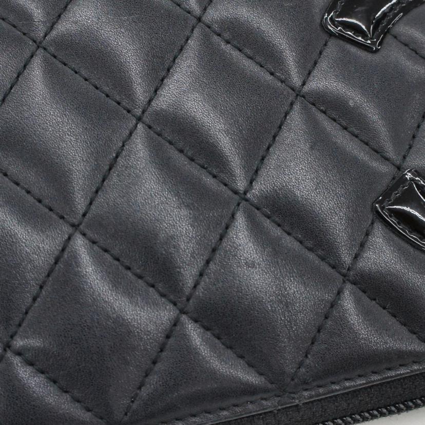 CHANEL シャネル/カンボンライン/ ラウンドZIP長財布 //162*****/Bランク/93