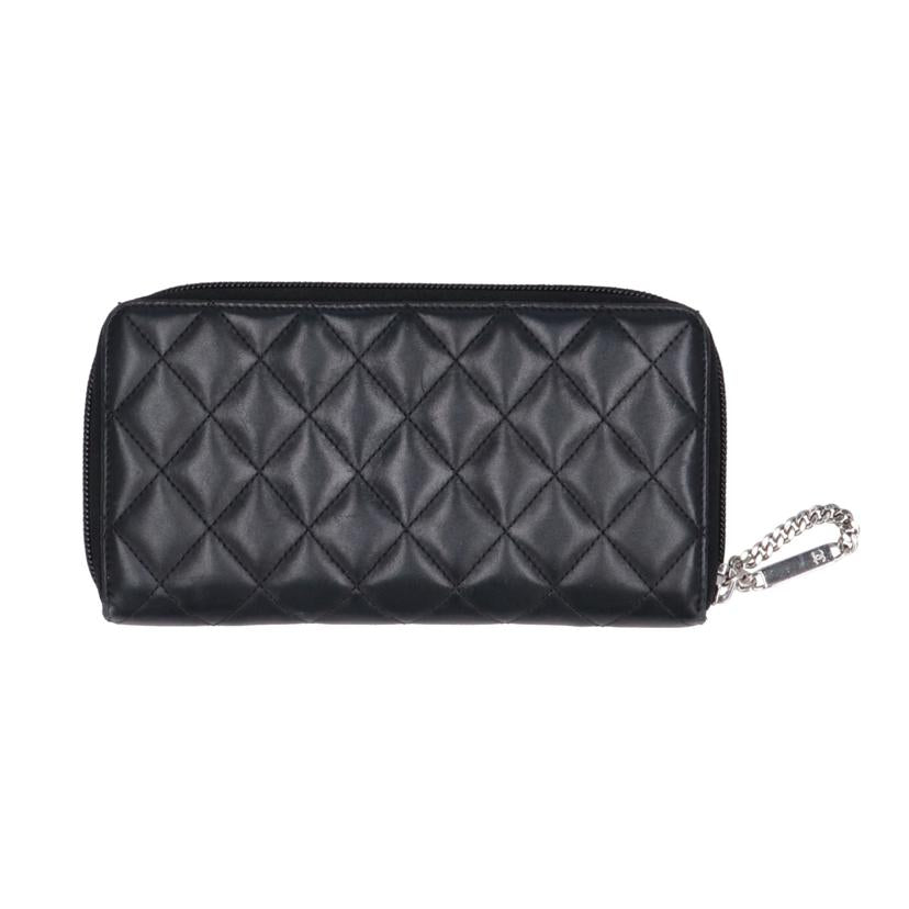 CHANEL シャネル/カンボンライン/ ラウンドZIP長財布 //162*****/Bランク/93