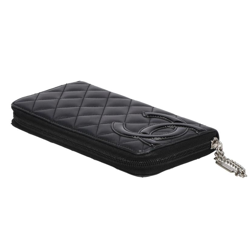 CHANEL シャネル/カンボンライン/ ラウンドZIP長財布 //162*****/Bランク/93