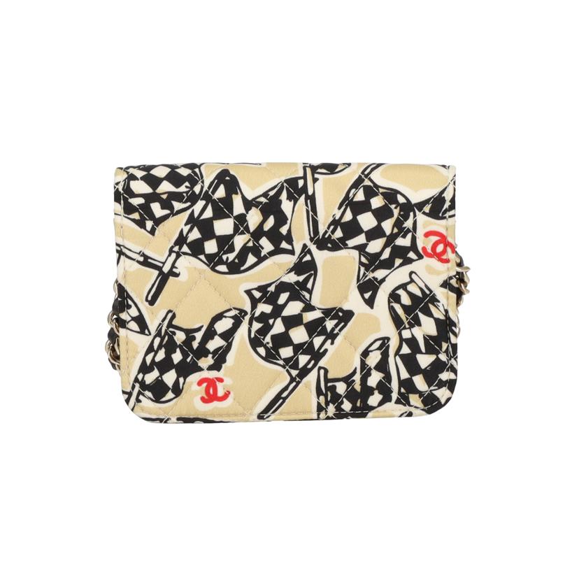 CHANEL シャネル/チェッカーフラッグプリントミニチェーンショルダー//T6K*****/Aランク/77