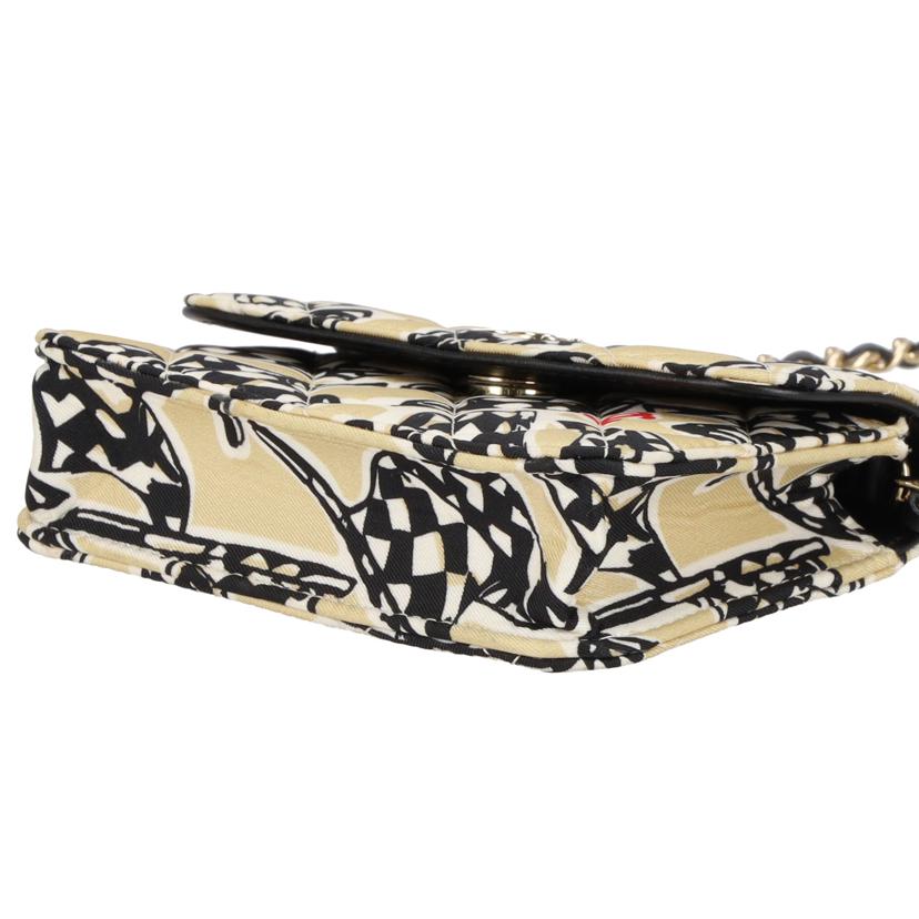 CHANEL シャネル/チェッカーフラッグプリントミニチェーンショルダー//T6K*****/Aランク/77