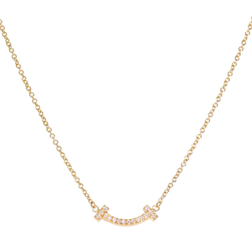 TIFFANY&Co. ティファニー/750ダイヤTスマイルネックレス/45cm//Aランク/69