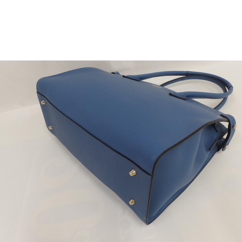 FURLA フルラ/レザーハンド/ブルー/Aランク/82