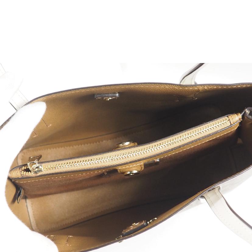 COACH コーチ/トートバッグ/シグネチャーミニアベニューキャリーオール/カーキx白/73293//Bランク/79