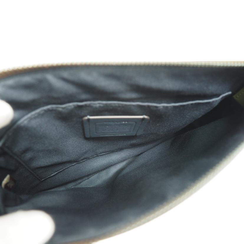 COACH コーチ/ローワンファイルバッグ/ラグジュアリーシグネチャー/カーキxモスグリーン/C1554//Aランク/79