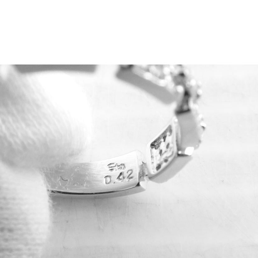 / スタージュエリー/K18WGダイヤリング0.42ct//ABランク/64