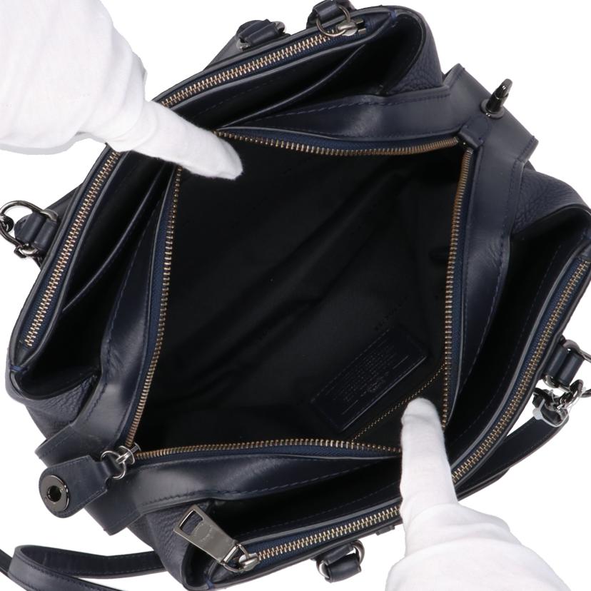 COACH/ブルックリンキャリーオール28 レザー /ネイビー /56839 //G16**/Aランク/40