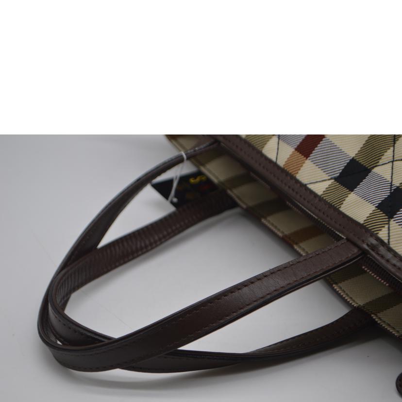 DAKS ダックス/ダックスキャンバスレザートート/ベージュ//Sランク/89