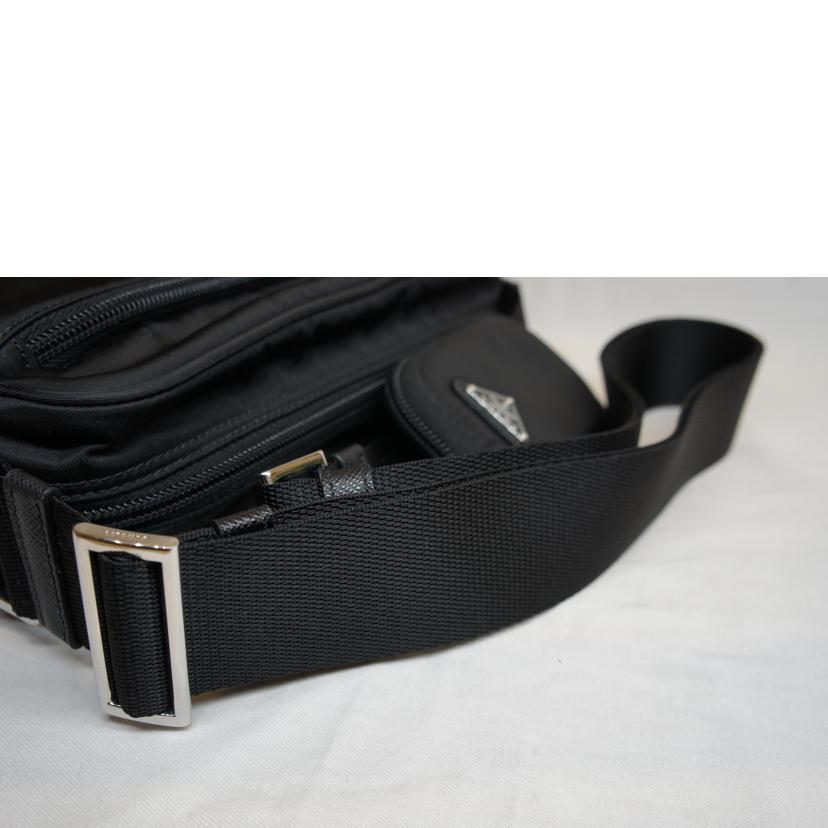 PRADA プラダ/Re-Nylon リナイロンショルダーバッグブラック/1BC167B//31/**/SAランク/92