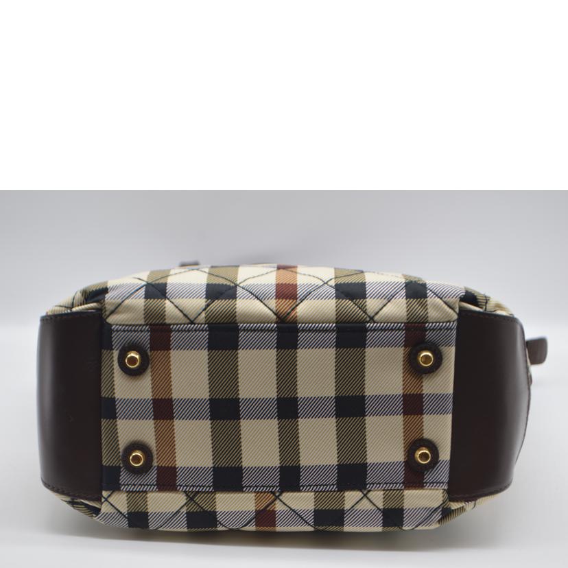 DAKS ダックス/ダックスキャンバスレザートート/ベージュ//Sランク/89