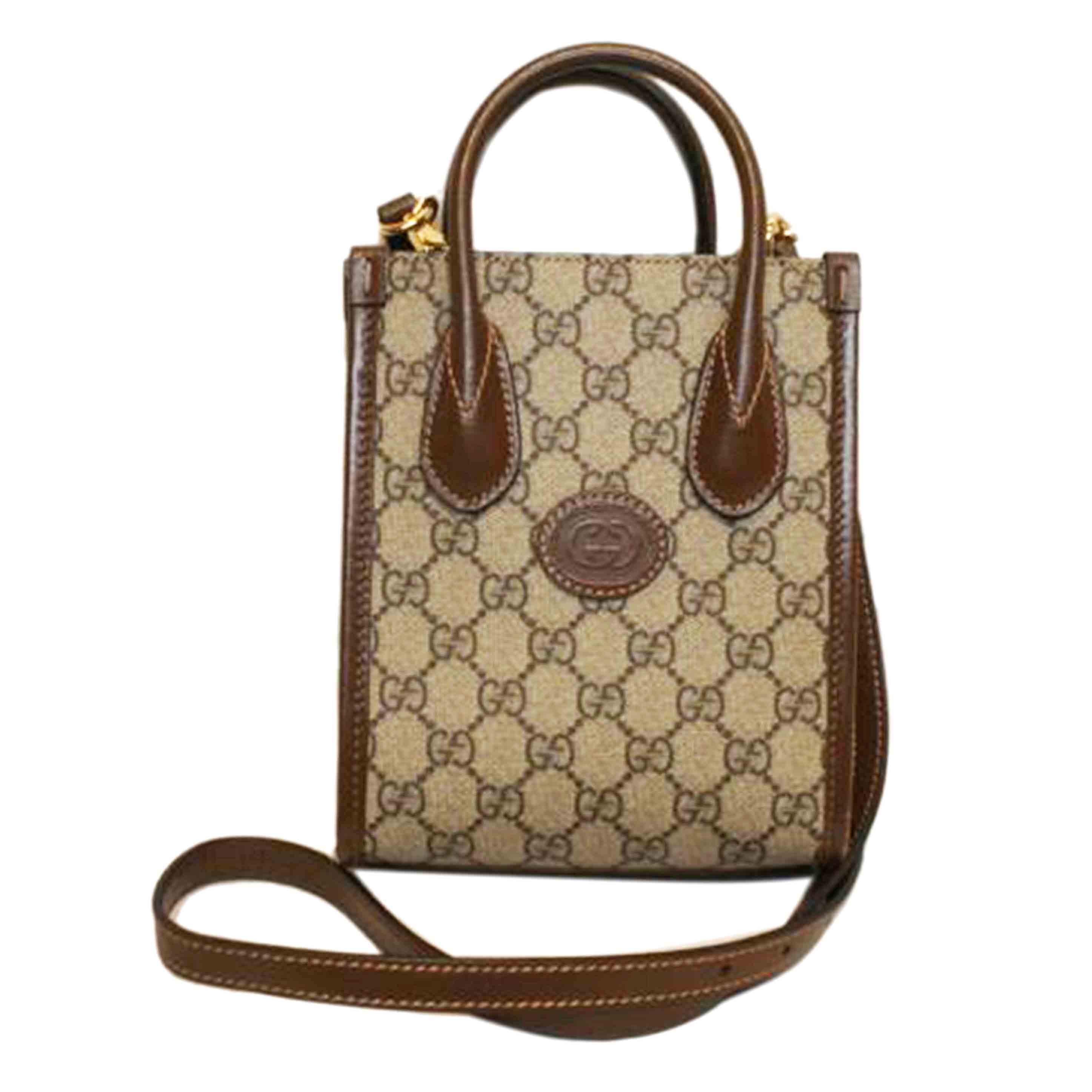 GUCCI グッチ/GGスプリームインターロッキングGミニトートバッグ2WAY/671623//520***/Aランク/92