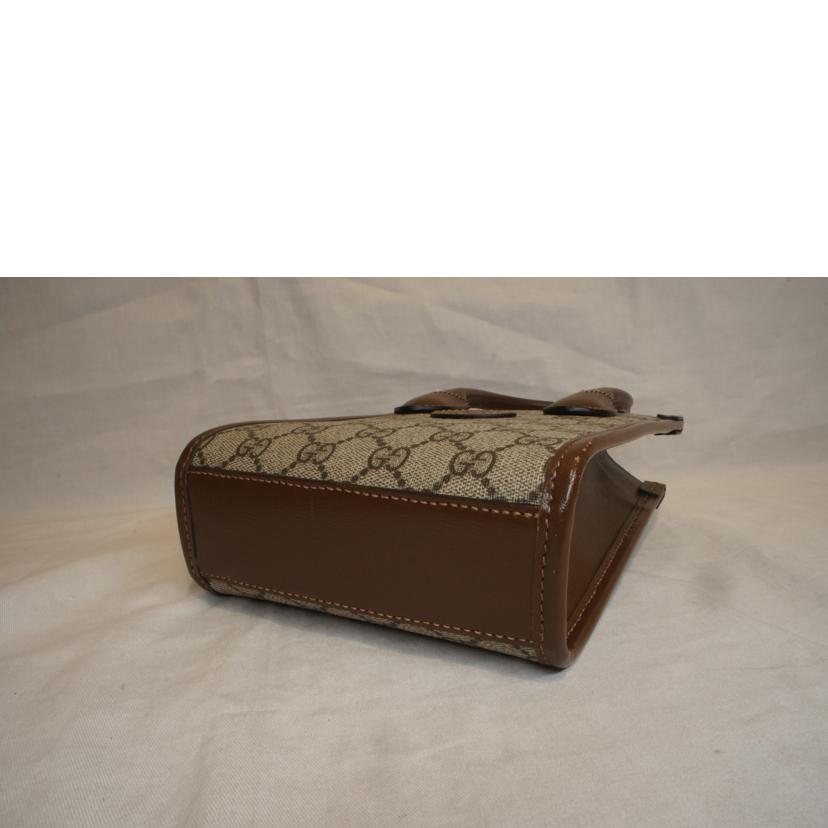 GUCCI グッチ/GGスプリームインターロッキングGミニトートバッグ2WAY/671623//520***/Aランク/92