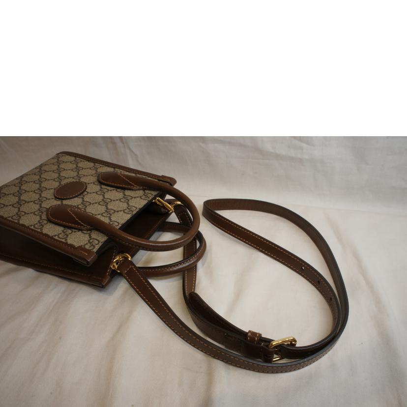 GUCCI グッチ/GGスプリームインターロッキングGミニトートバッグ2WAY/671623//520***/Aランク/92