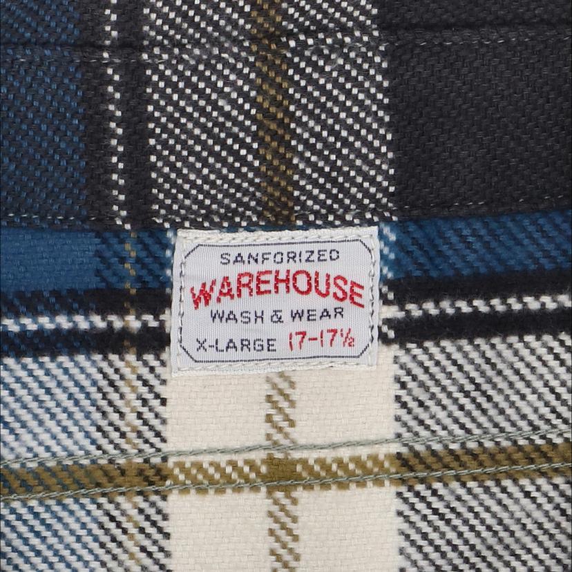 WAREHOUSE ウエアハウス/ブロックチェックコットンシャツ/日本製/ノンウオッシュ/レア//Aランク/18