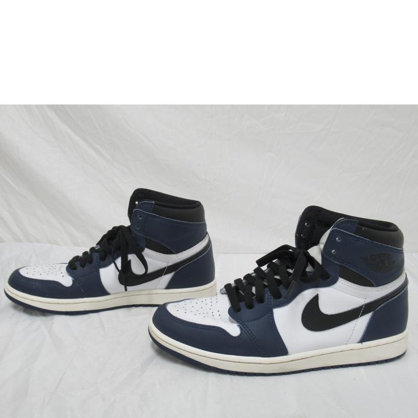 NIKE/AIR JORDAN1レトロ/紺&黒&白/DZ5485-401//27.5/ABランク/63