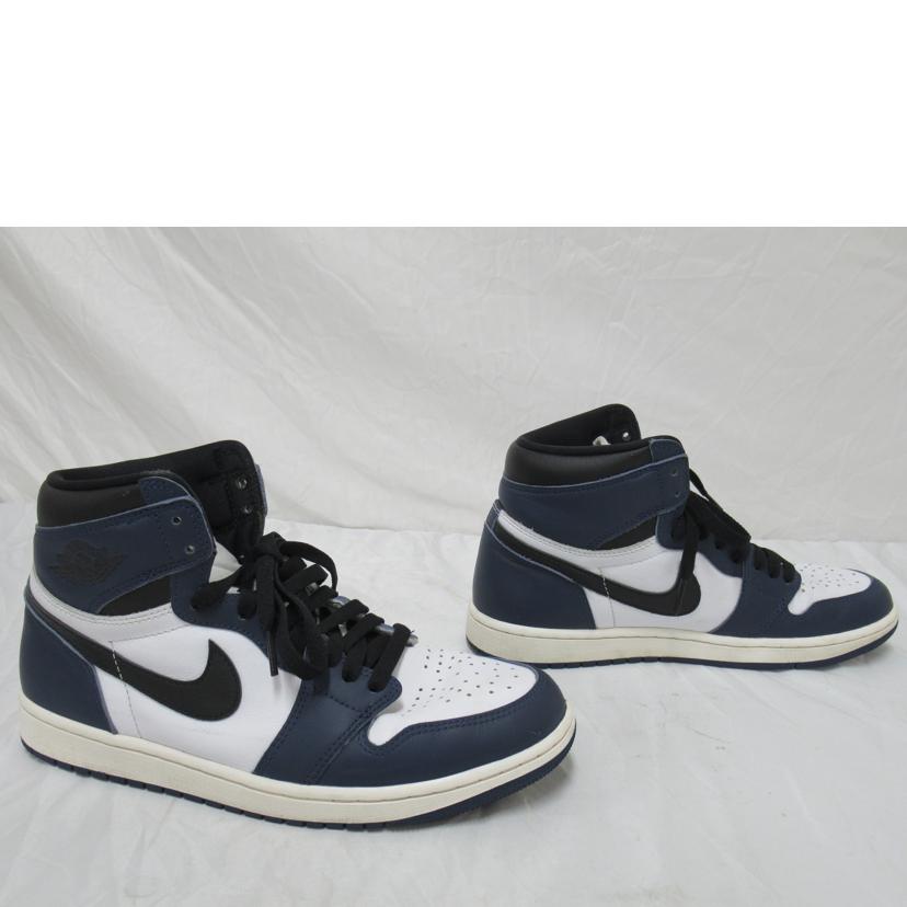 NIKE/AIR JORDAN1レトロ/紺&黒&白/DZ5485-401//27.5/ABランク/63