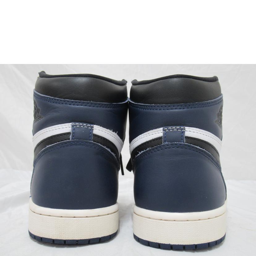 NIKE/AIR JORDAN1レトロ/紺&黒&白/DZ5485-401//27.5/ABランク/63