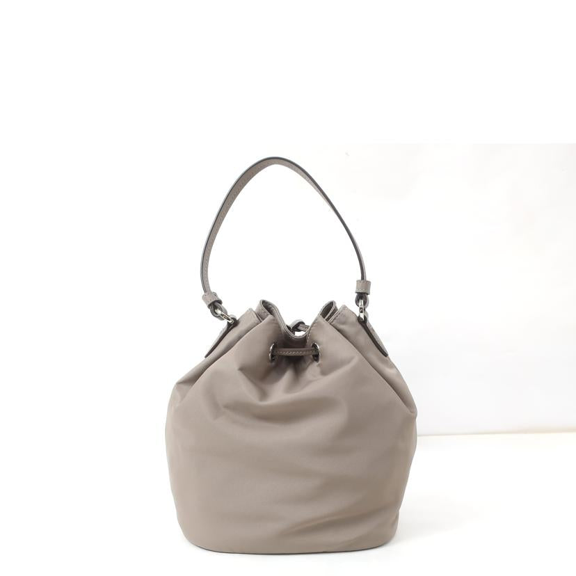 TORY BURCH トリーバーチ/ヴァージニアバケットバッグ ナイロン2WAY グレーヘロン 巾着/134652//Aランク/65
