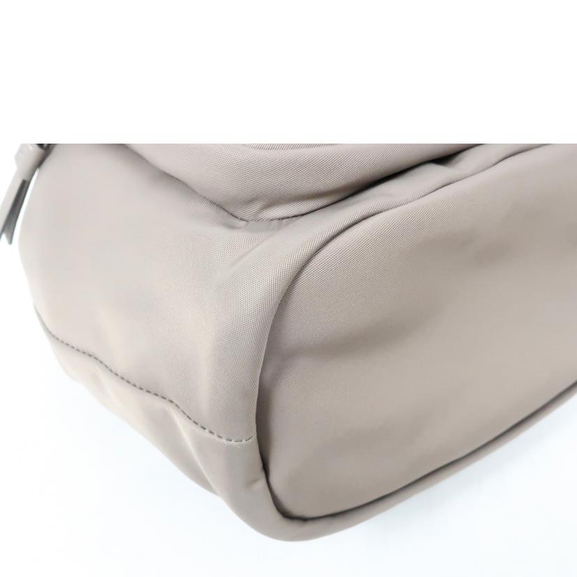 TORY BURCH トリーバーチ/ヴァージニアバケットバッグ ナイロン2WAY グレーヘロン 巾着/134652//Aランク/65