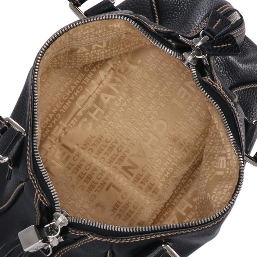 CHANEL シャネル/シャネル/フリンジレザーボストン/ブラック/A23050//Aランク/75