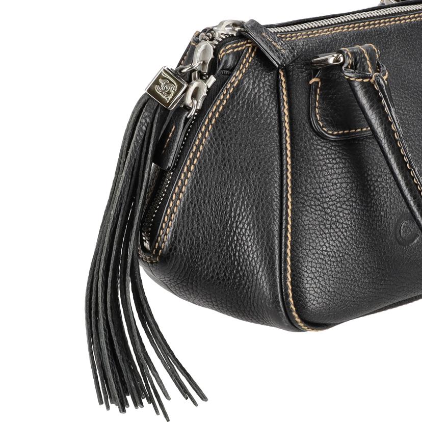 CHANEL シャネル/シャネル/フリンジレザーボストン/ブラック/A23050//Aランク/75