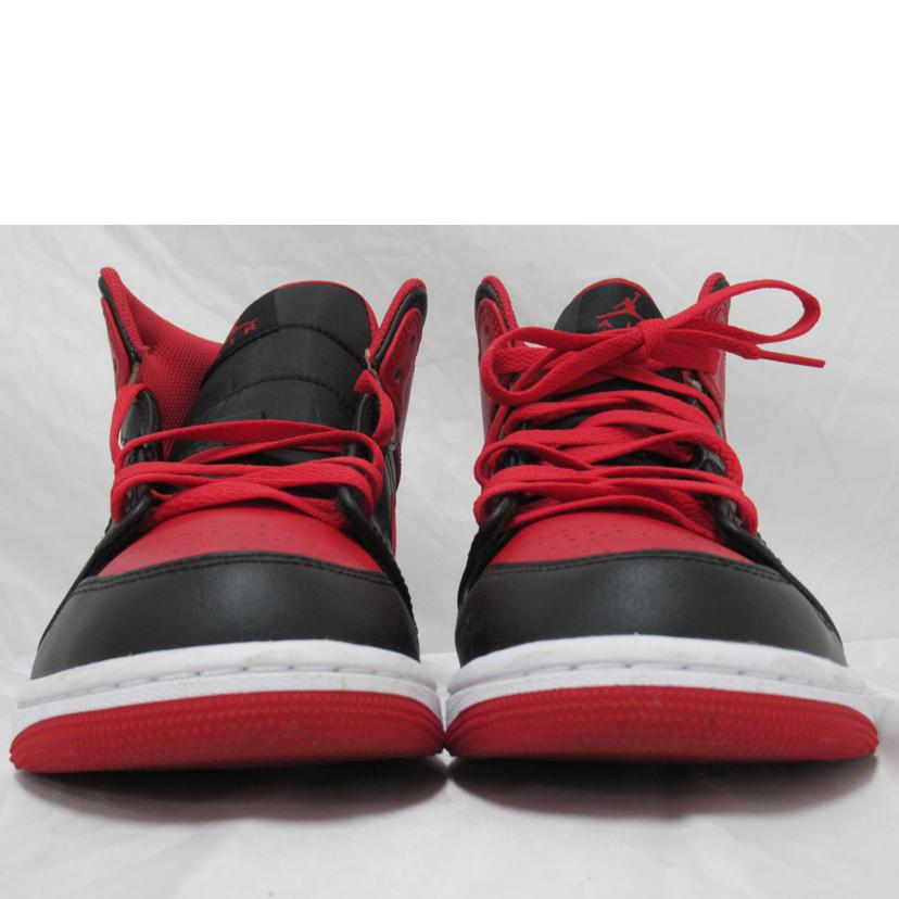 NIKE/AIR JORDAN 1 MID/黒×赤/DQ8426-060//Aランク/63