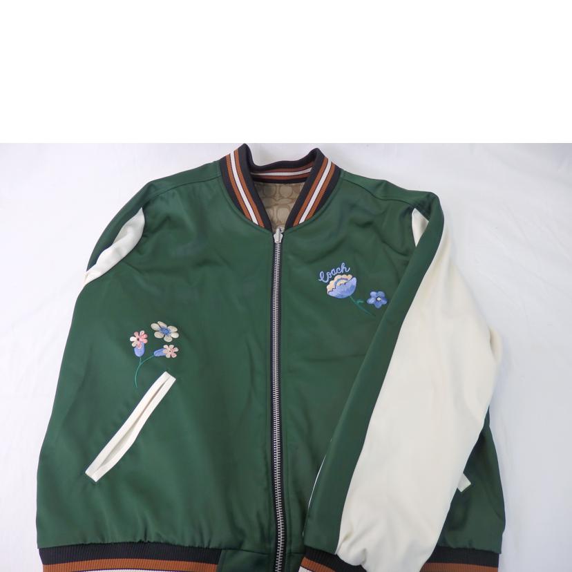 COACH コーチ/シグネチャー/スカジャン/ジャケット/リバーシブル/花刺繍/C8760//Aランク/84