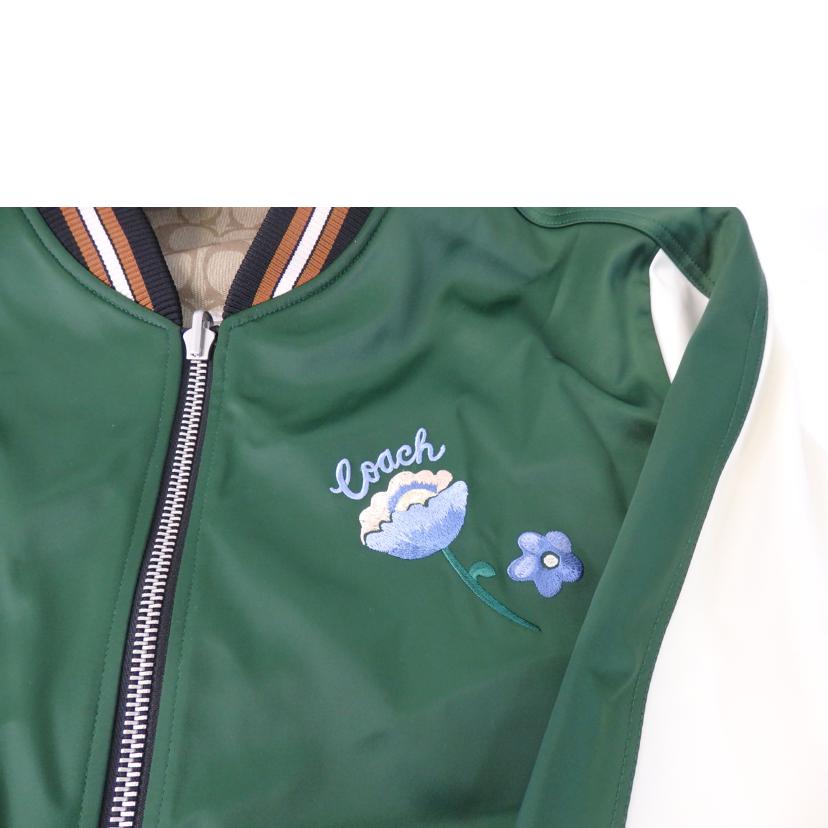 COACH コーチ/シグネチャー/スカジャン/ジャケット/リバーシブル/花刺繍/C8760//Aランク/84