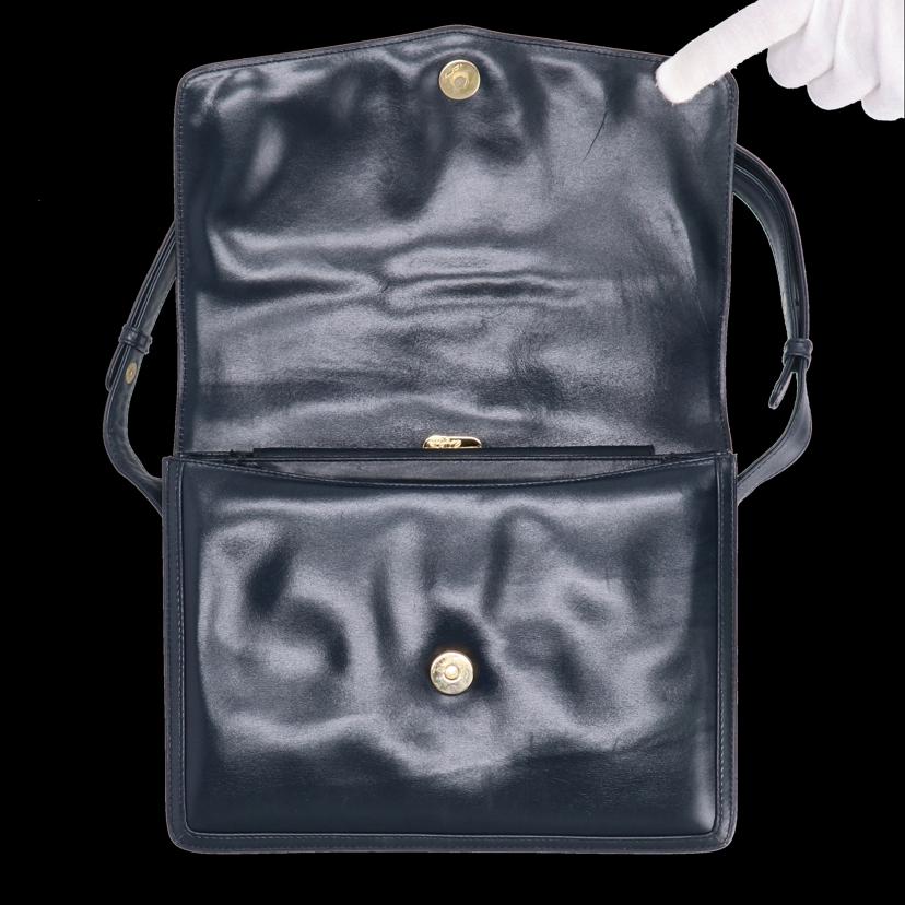 GUCCI グッチ/インターロッキングGレザーフラップショルダー//ABランク/75